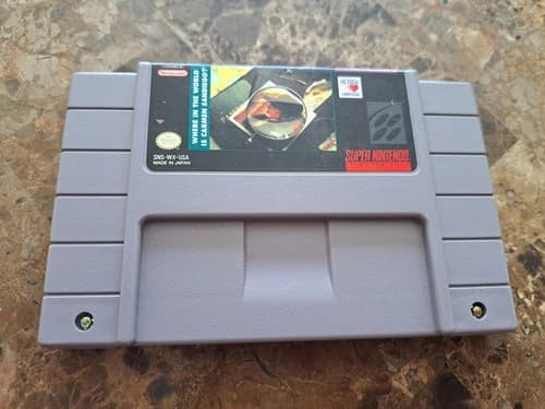 Where In The World Is Carmen Sandiego? (Nintendo SNES) TESTED WORKING AUTHENTIC