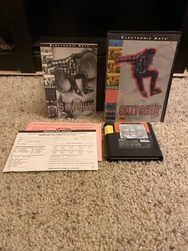 Skitchin’ Sega Genesis - CIB Complete w/ Manual & Reg Card - Authentic & Tested