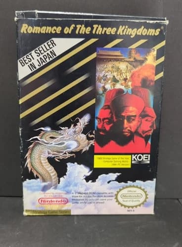 Romance of the Three Kingdoms Nintendo NES Video Game Complete in Box