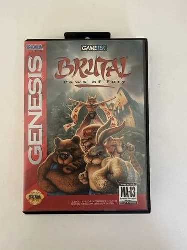 Brutal: Paws of Fury Sega Genesis Complete
