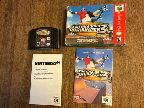 Tony Hawk's Pro Skater 3 (Nintendo 64 N64) Complete in Box CIB