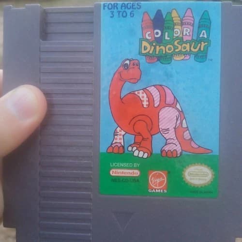 Color a Dinosaur (Nintendo Entertainment System, 1993)