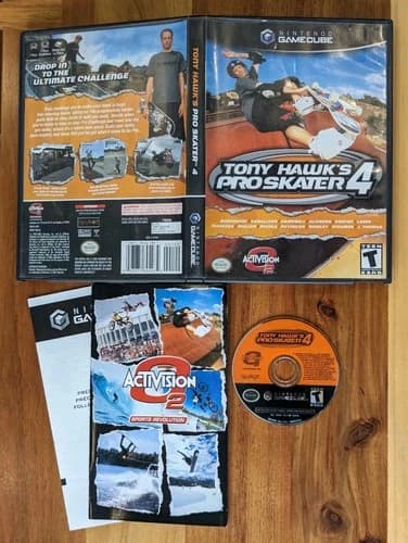 Tony Hawk's Pro Skater 4 (Nintendo GameCube, 2002) CIB w/ Manual TESTED