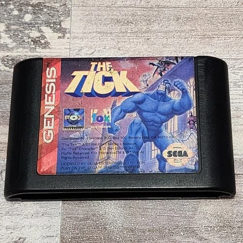 The Tick (Sega Genesis, 1994) Tested Authentic Game Cartridge