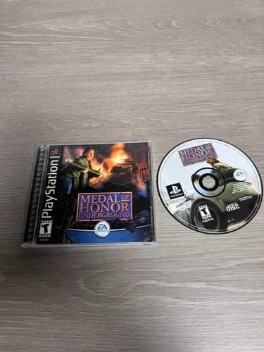Medal of Honor Underground PlayStation 1 PS1 Video Game FPS WWII Multiplayer