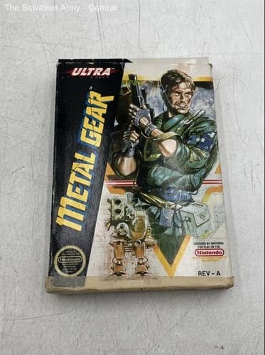 1985 Ultra Games Metal Gear Complete Video Game Cartridge For Nintendo NES