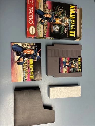 RARE Ninja Gaiden II 2 Nintendo NES CIB Complete w/ Box