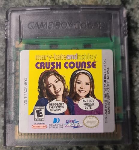 Crush Course Game Boy Color Mary-Kate and Ashley, 2001 Nintendo Gameboy 1 owner