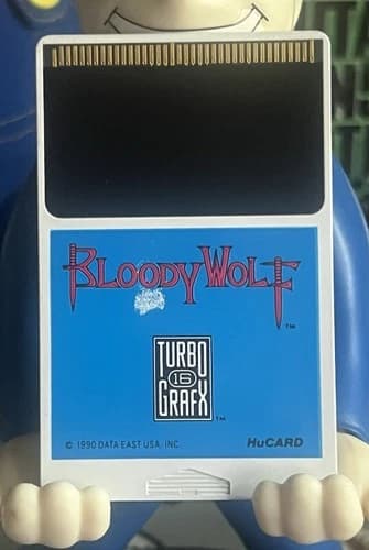 Bloody Wolf TurboGrafx 16 HuCard/Cartridge Only Authentic