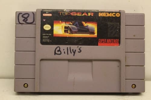 Top Gear Super Nintendo SNES Cartridge Authentic