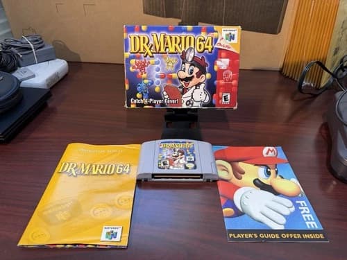 Dr. Mario 64 (Nintendo 64, 2001) Complete In Box, Tested & Working