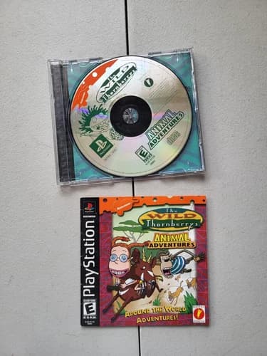 The Wild Thornberrys: Animal Adventures PS1 2000 - Complete w/ Manual CIB Tested