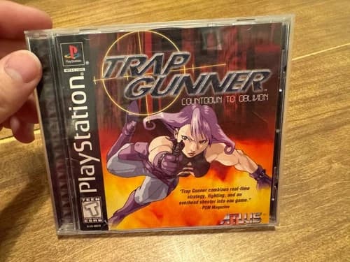 Trap Gunner (Sony PlayStation 1) RARE PS1 CIB complete video game w/ reg card