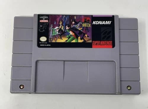 SNES Super Nintendo The Adventures of Batman and Robin Game Cartridge Konami