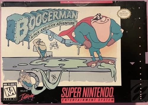 Boogerman: A Pick and Flick Adventure (Super Nintendo 1995) SNES CIB