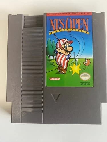 NES Open Tournament Golf Nintendo NES Video Game Classic Tested Working