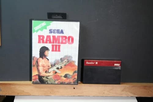 Sega master system game Rambo 3 1988 Original, Game Tested