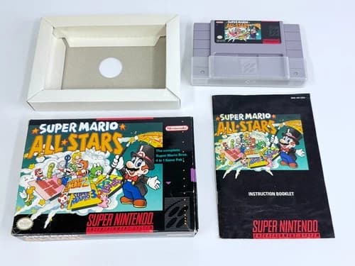 Super Mario All Stars (Super Nintendo Snes) Complete Authentic
