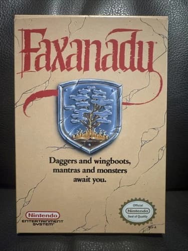 Faxanadu complete in box nintendo nes game!!!!!!!!!!