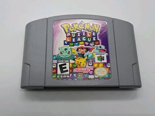 POKEMON PUZZLE LEAGUE Nintendo 64 N64 Tested & Works