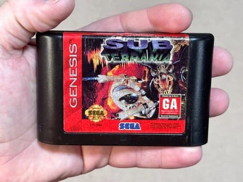 Sub Terrania - Authentic (Sega Genesis) Game Cartridge - Tested