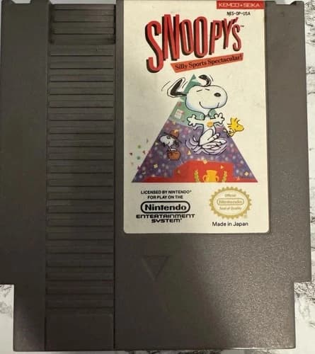 Snoopy's Silly Sports Spectacular for Nintendo NES, tested & WORKING