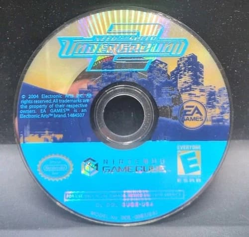 Need for Speed: Underground 2 (Nintendo GameCube, 2004) Disc Only Works B436