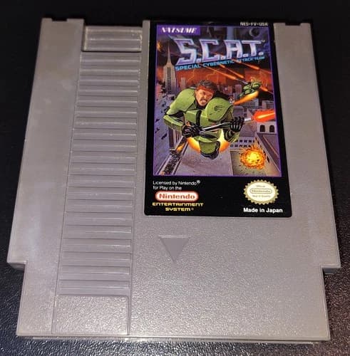 S.C.A.T.: Special Cybernetic Attack Team Nintendo 1985 SCAT NES TESTED