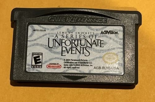 Lemony Snicket's A Series of Unfortunate Events - Game Boy Advance Gameboy GBA