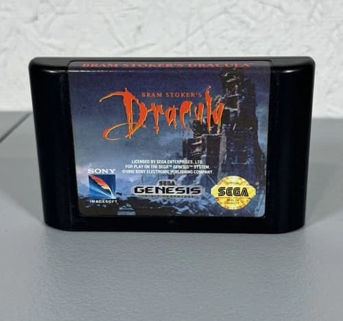 Bram Stoker's Dracula (Sega Genesis, 1993), CART Only - Tested & Cleaned
