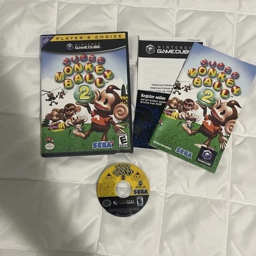 Super Monkey Ball 2 Nintendo GameCube Good Disc Complete Game Case CIB Only