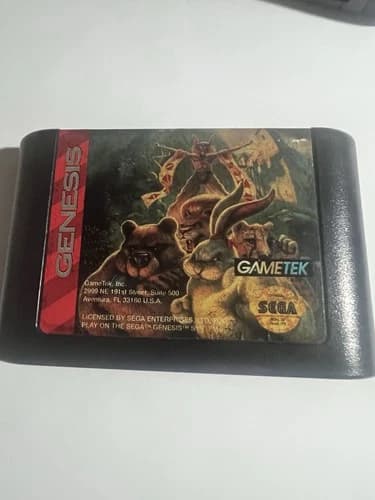 Brutal: Paws of Fury (Sega Genesis, 1994) Cartridge Only Tested Good Condition