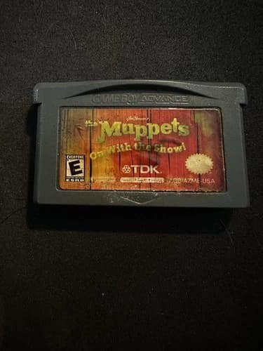 Muppets On With The Show Nintendo Gameboy Advance GBA Tested Working Authentic