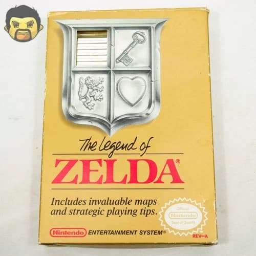 The Legend of Zelda NES Gold CIB 1987 Nintendo Complete Save Battery Works Rev A