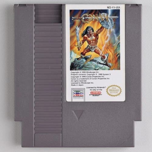 Conan NES Nintendo Game - Authentic/Cleaned/Tested - Mindscape