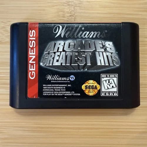 SEGA 💥 Williams Arcade's Greatest Hits 💥 Genesis Compilation Arcade Cart Only