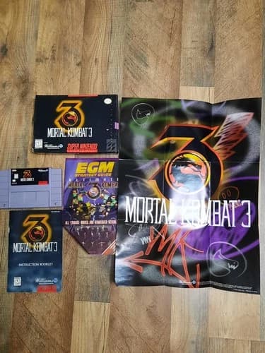 Mortal Kombat 3 (SNES Super Nintendo) - Authentic CIB