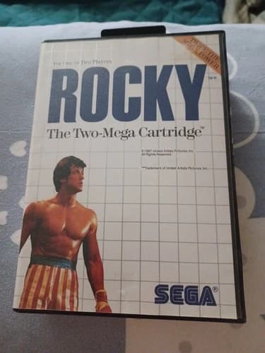 Sega Master System Game ROCKY Complete CIB Authentic Complete
