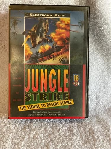 Sega Genesis Jungle Strike The Sequel To Desert Strike ( Not Tested)