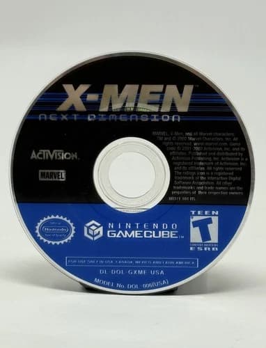 Refurbished X-Men Next Dimension Nintendo GameCube Tested Pristine Disc Only