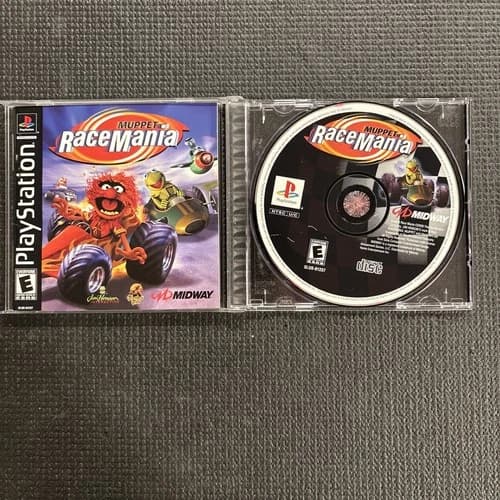 Muppet RaceMania PS1 CIB (Sony PlayStation 1, 2000) Complete Tested Authentic
