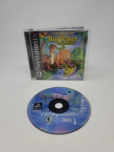The Land Before Time Big Water Adventure Playstation 1 PS1 Black Label Complete