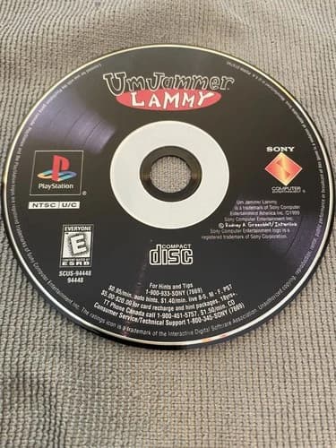 Um Jammer Lammy (Playstation 1, US) - Disc Only, Tested, VG