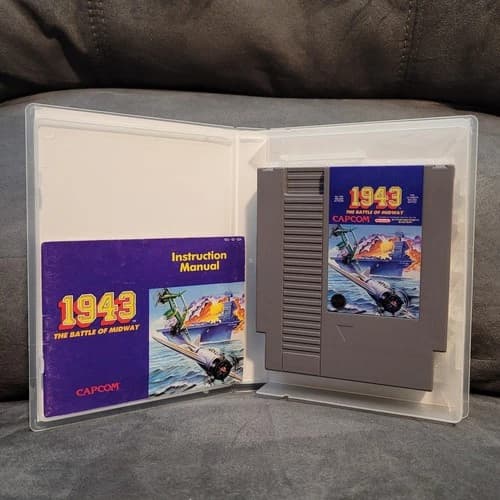 1943 The Battle Of Midway for Nintendo NES CIB w/ Custom Box