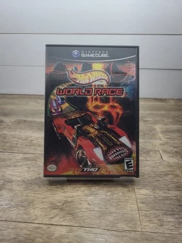 Hot Wheels World Race Nintendo GameCube Complete in Box Cib Black Label