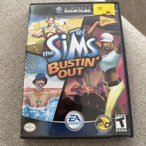 The Sims Bustin' Out GameCube CIB - Tested, Very Nice Disc
