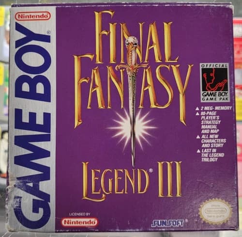 final fantasy legend III gameboy cib