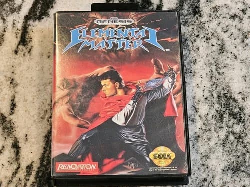 Elemental Master Sega Genesis CIB Complete in Box with Manual, Tested Working