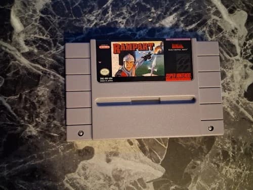Rampart SNES Authentic Contacts Cleaned