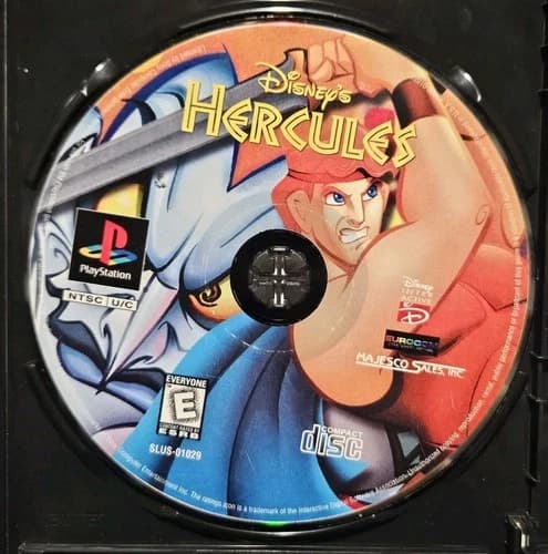 Disney's Hercules (Sony PlayStation 1, 1998) Disc Only cleaned Tested